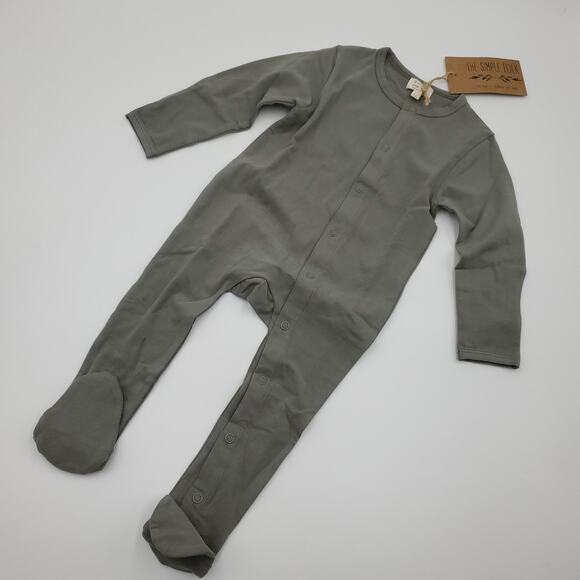 The Simple Folk The Perfect Pajama in Lead Gray Size 6-9 Months - Picture 1 of 10